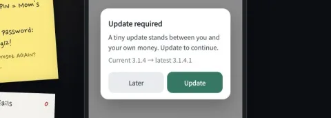 Verification Failed game screen